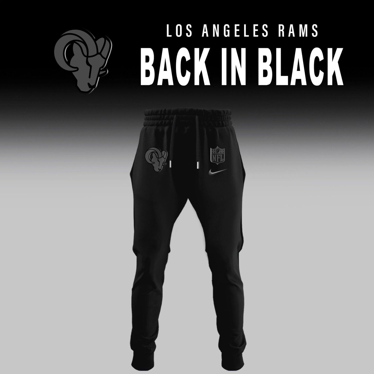 Los Angeles Rams 2025 Back In Black Limited Edition Combo Hoodie