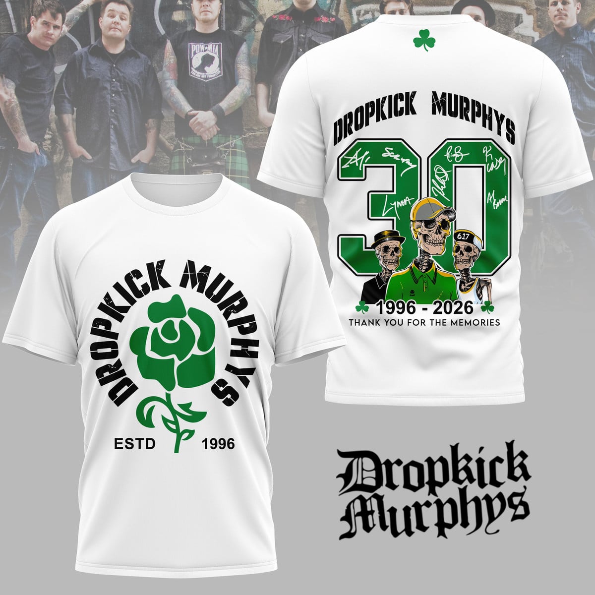 Dropkick Murphys Thank You For The Memory Shirt