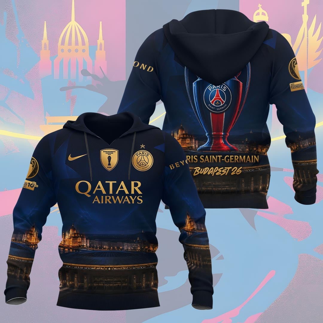 Paris Saint-Germain F.C Champions League Final 2026 3D Apparel Hoodie