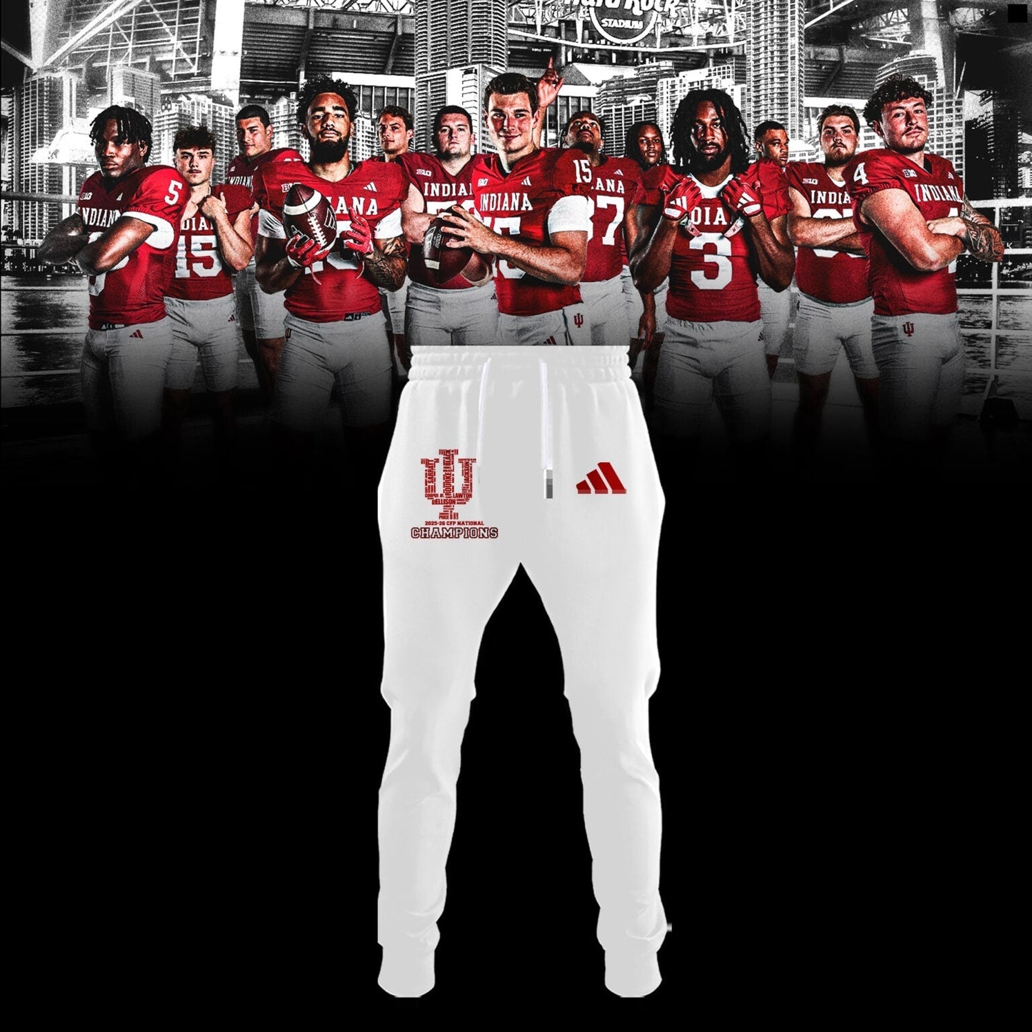 Indiana Hoosiers National Champions 2025/26 T-Shirt