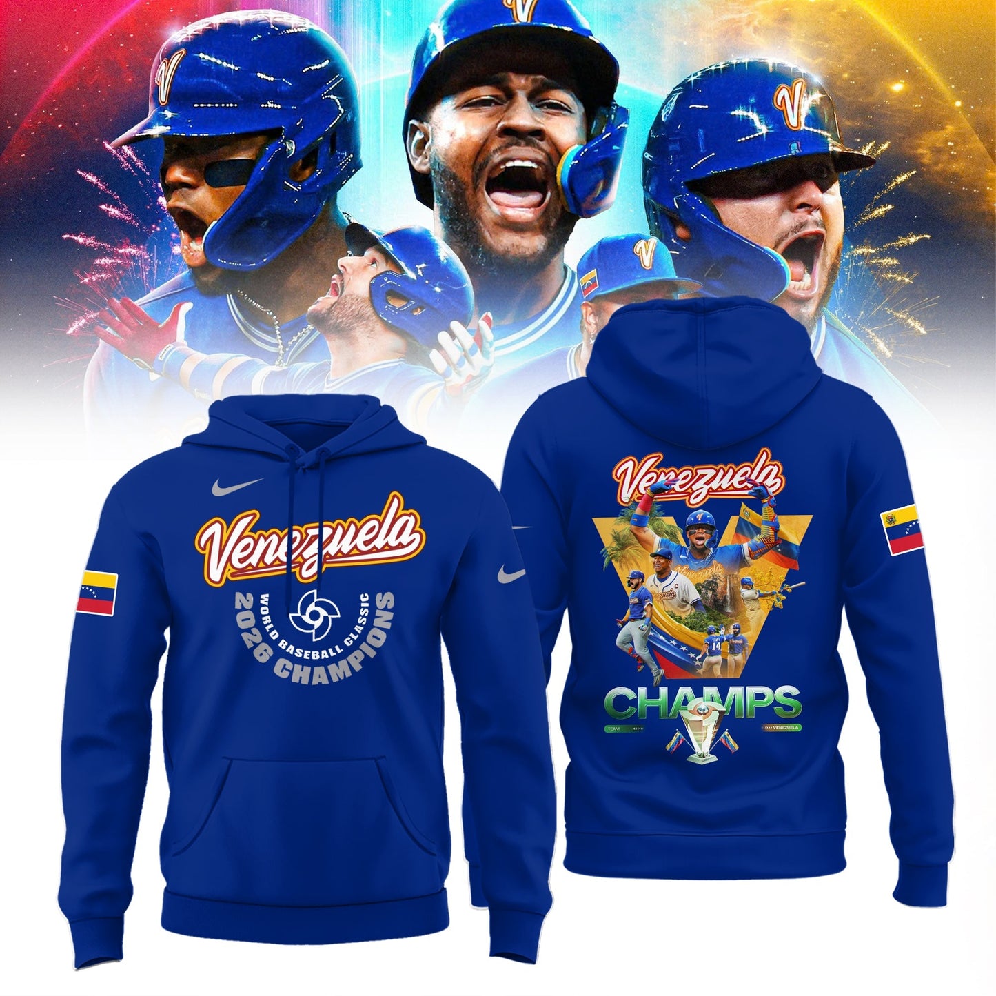 ðŸ†ï¸ðŸ†ï¸ðŸ† Venezuela Baseball World Baseball Classic Champions 2026 Hoodie