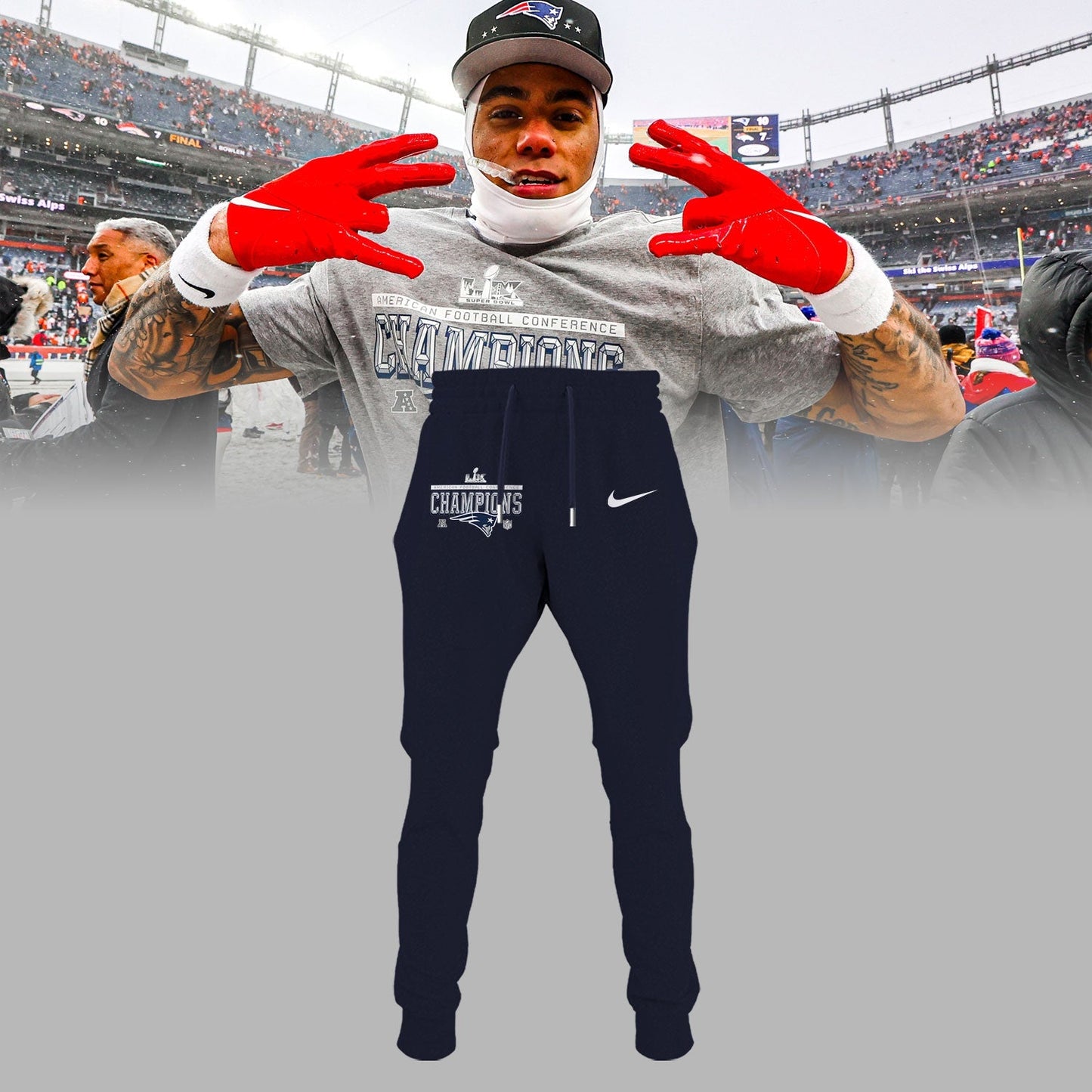 🆠NEW ENGLAND PATRIOTS ” 2025 AFC CHAMPIONS Jersey