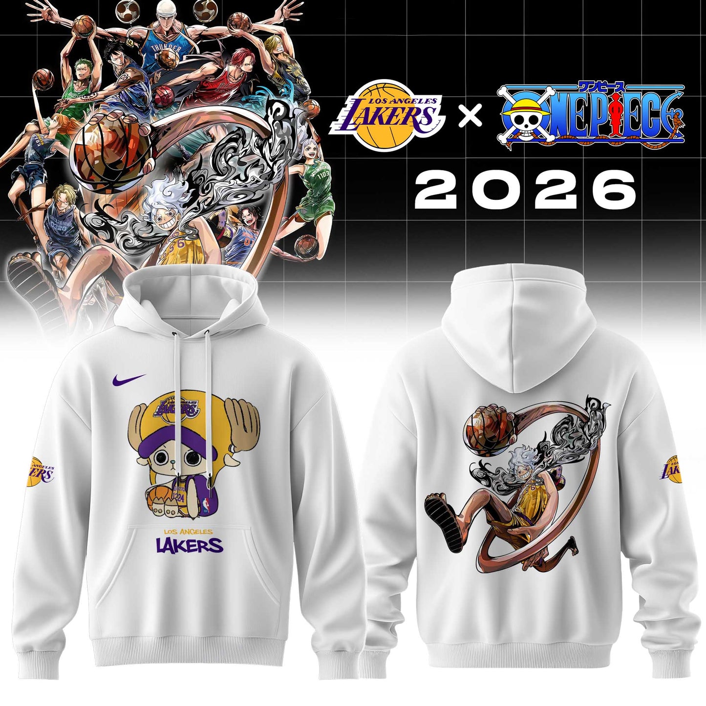 Los Angeles Lakers x One Piece 2026 Uniform
