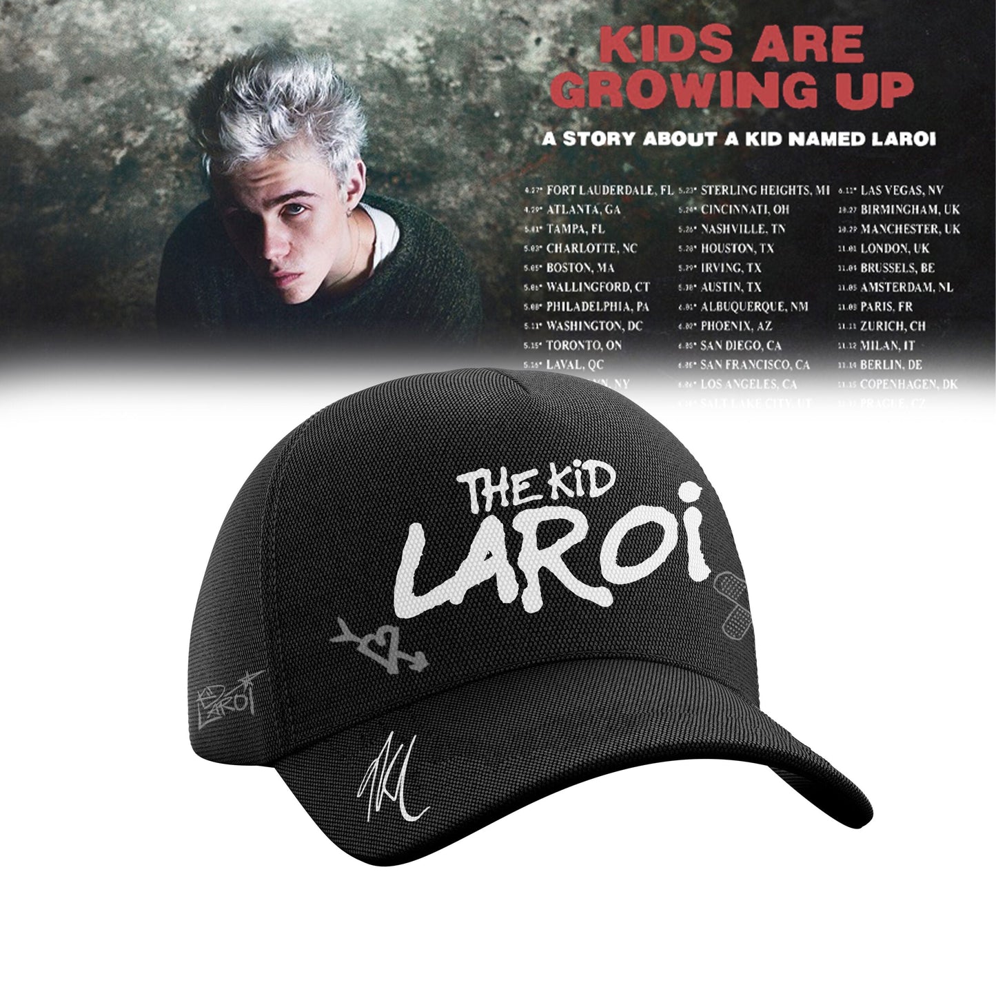 THE KID LAROI TOUR MERCH 2026 T-SHIRTS ARE HERE 💔🔥