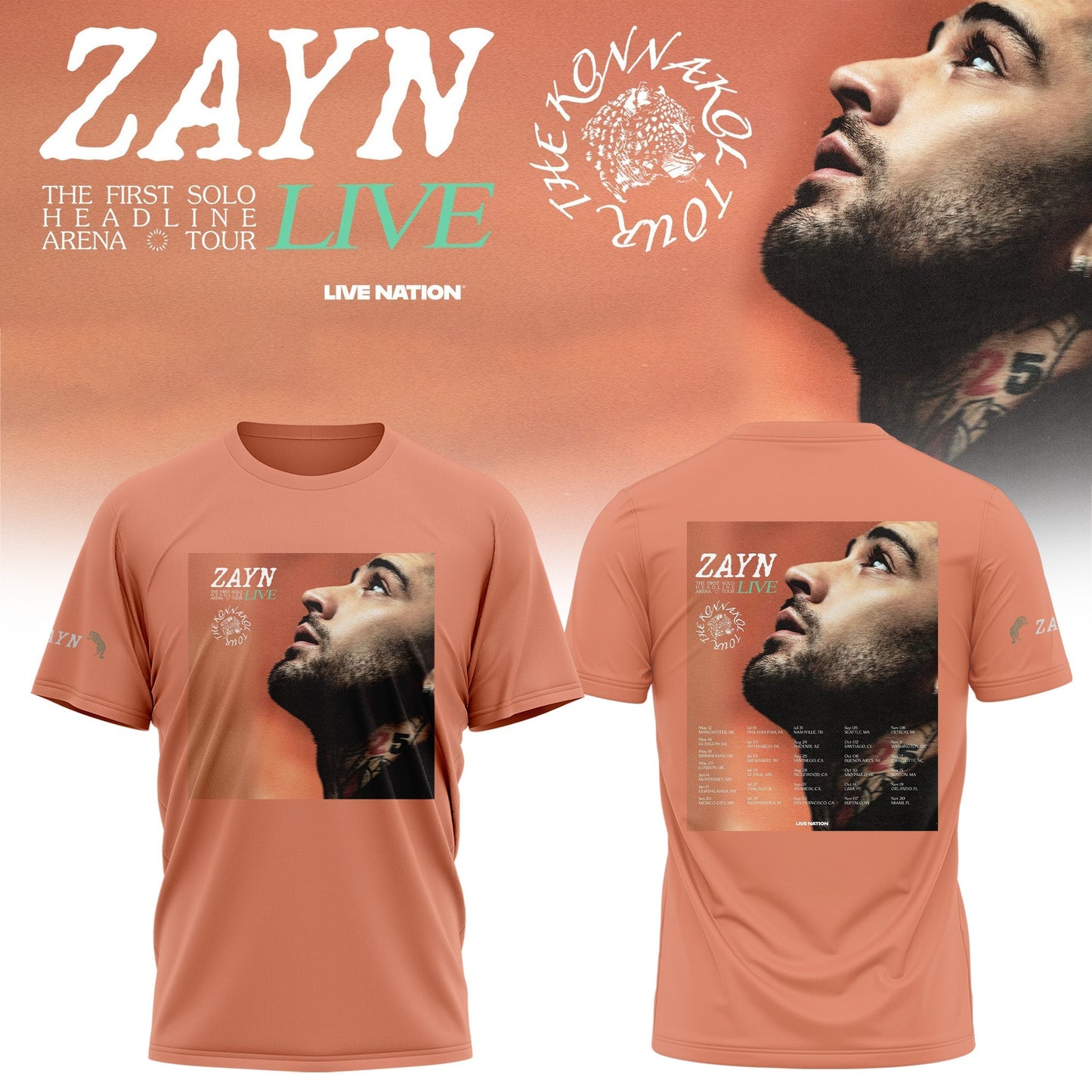 ZAYN “ The First Solo Headline Arena Tour (Live) Limited T-shirt