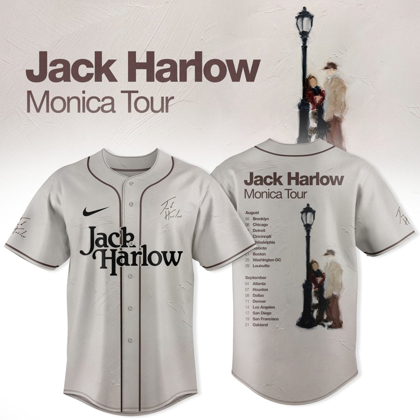 Jack Harlow Monica Tour x Baseball Limited Jersey
