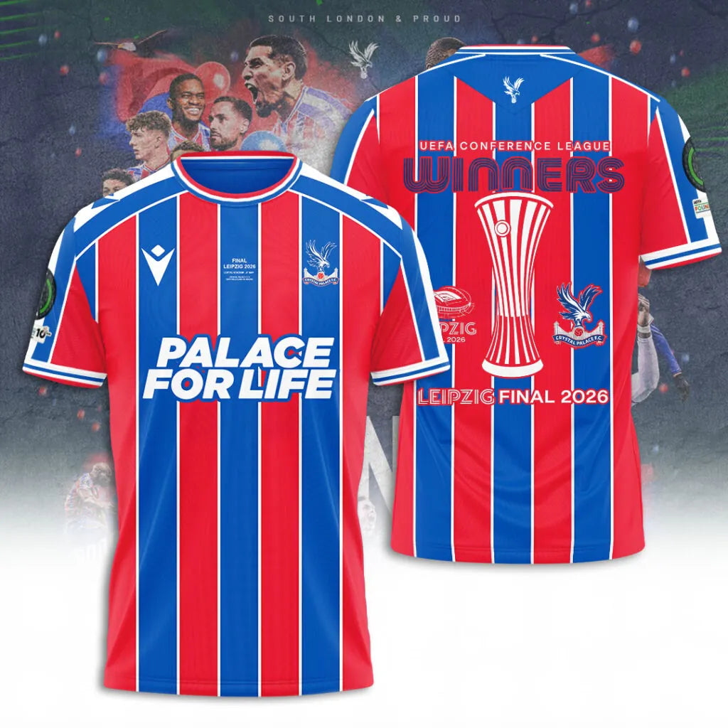 Limited Edition Crystal Palace F.C 2025/26 UEFA Conference League Winners Shirt