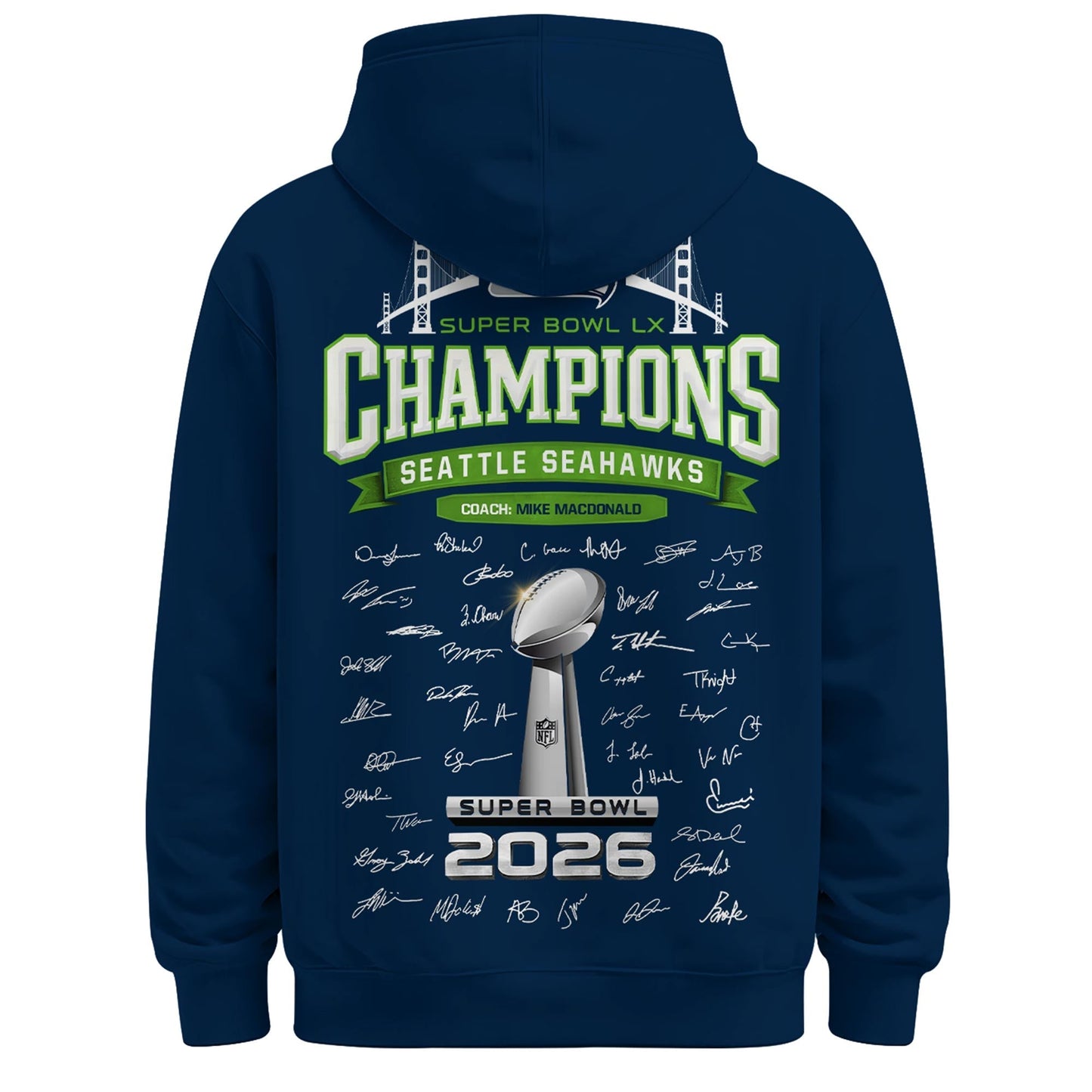 Seattle Seahawks Super Bowl LX Champions Limited Edition Hoodie