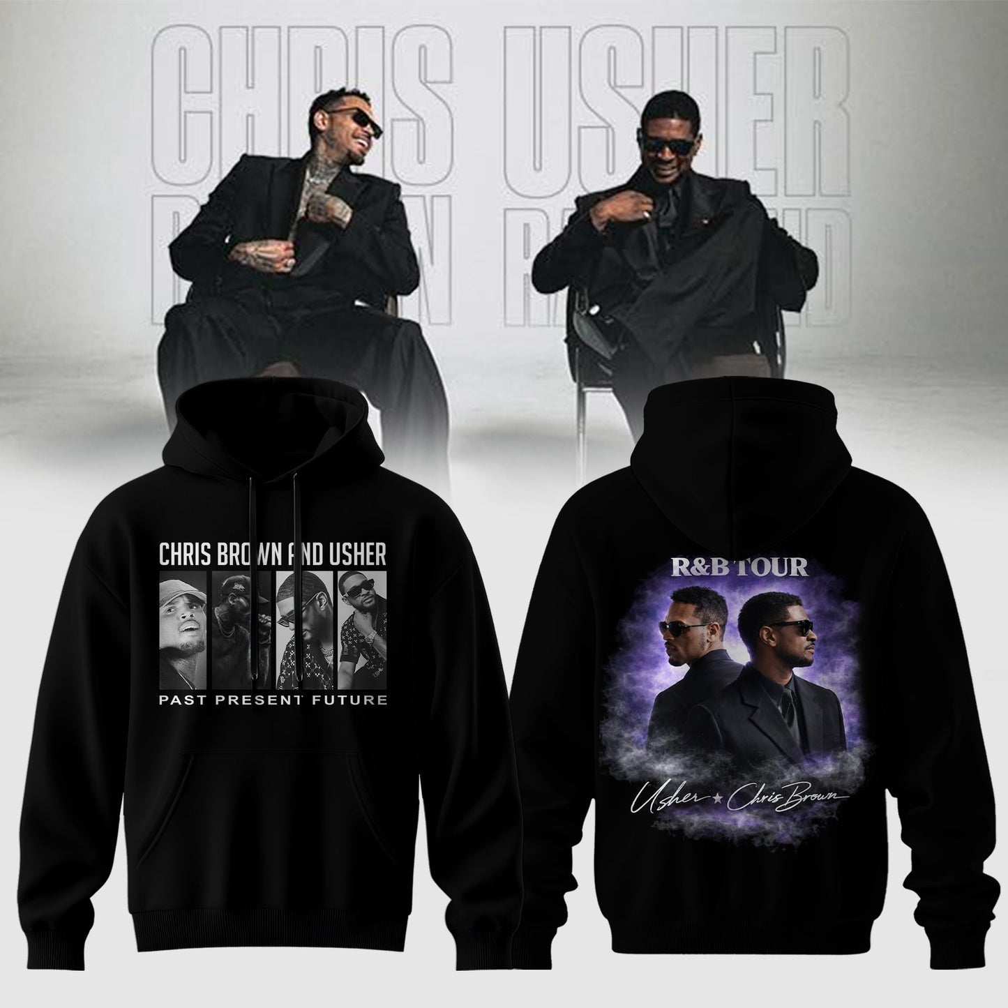 Chris Brown and Usher – The R&B Tour Edition Hoodie