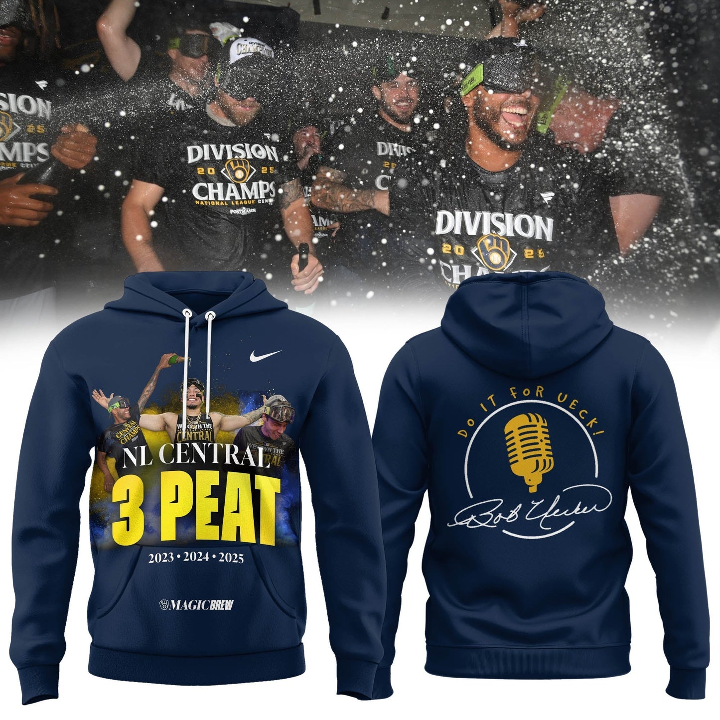 DO IT FOR UECK! The 2025 Brewers™ playoff merch Hoodie