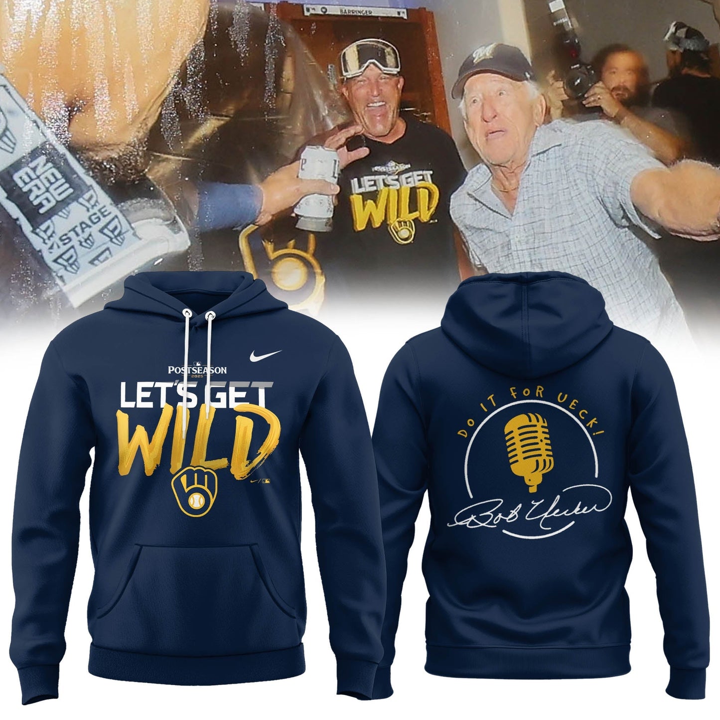 DO IT FOR UECK! The 2025 Brewers™ playoff merch Hoodie