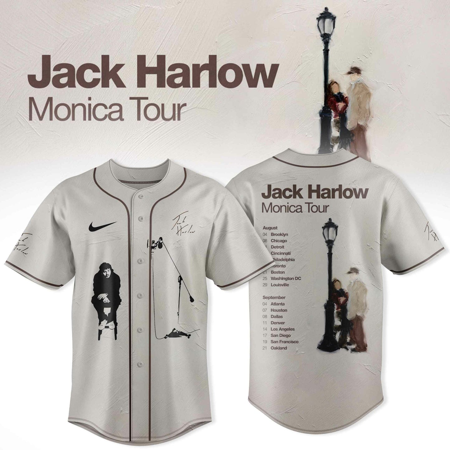 Jack Harlow Monica Tour x Baseball Limited Jersey