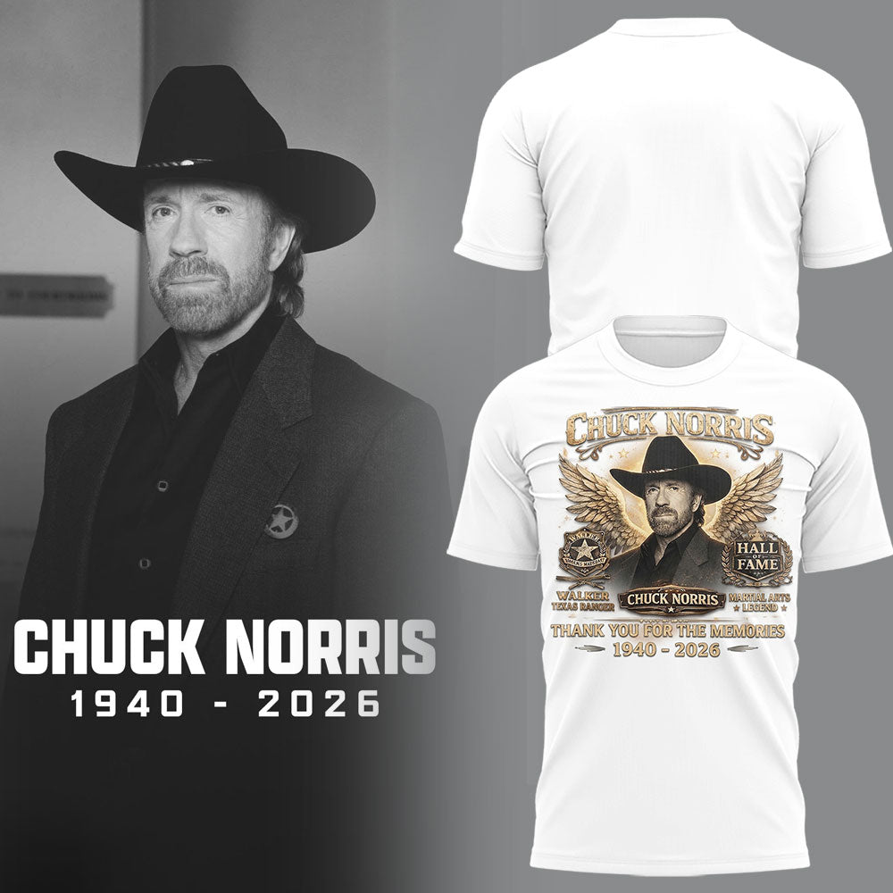 REST IN PEACE ðŸ–¤ðŸ•Šï¸ Chuck Norris TShirt