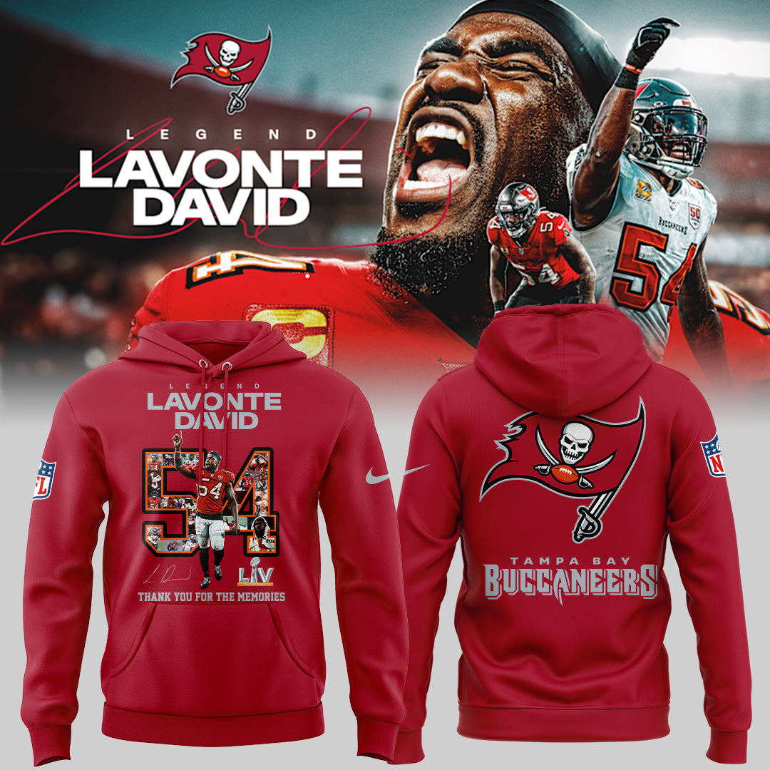 Limited Edition Legend Lavonte David “ Thank You For The Memories Hoodie