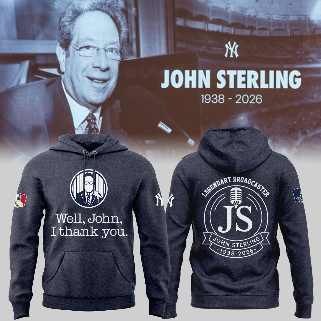 “Remembering John Sterling — The Voice of the Yankees” Hoodie