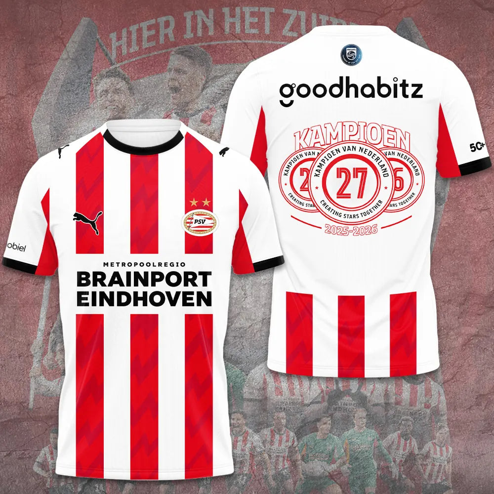 PSV Eindhoven Champions 2026 T Shirt