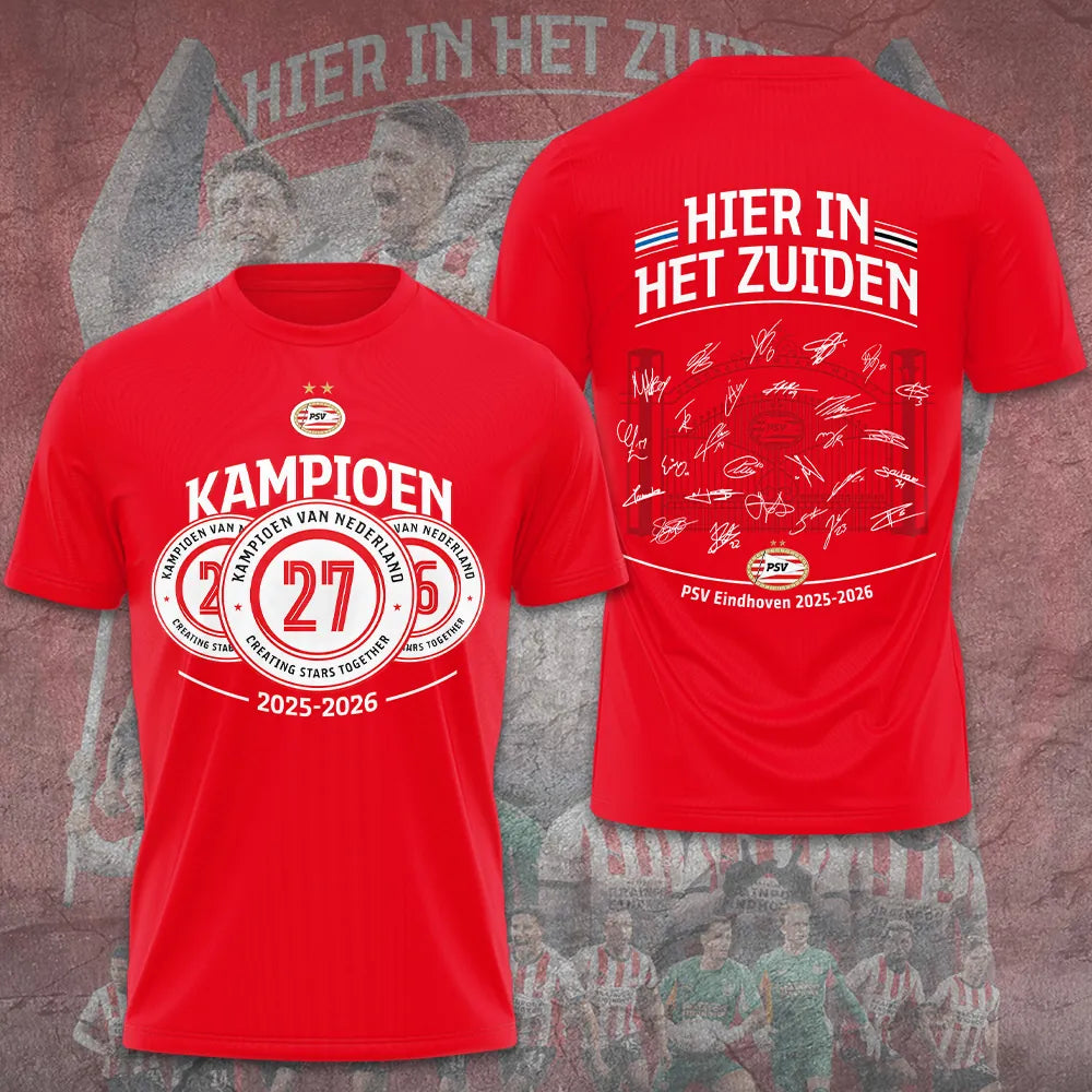 PSV Eindhoven Champions 2026 T Shirt