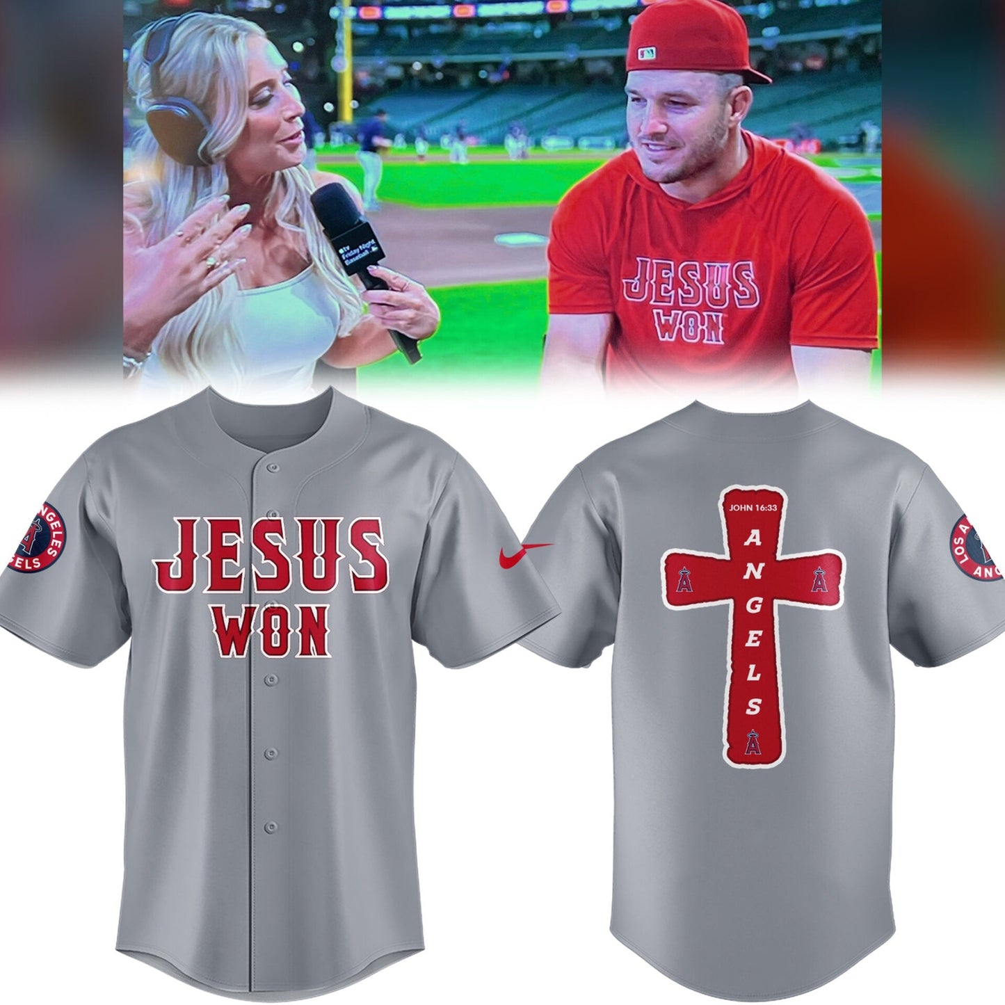Los Angeles Angels Limited Edition Jesus Won Jersey âœï¸âš¾
