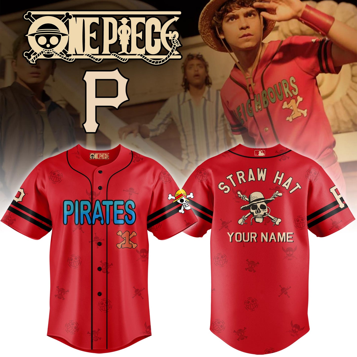 ALL TEAM MLB x One Piece Film Jersey Limited Edition + Selling Out Fast (PICK ONE TEAM)