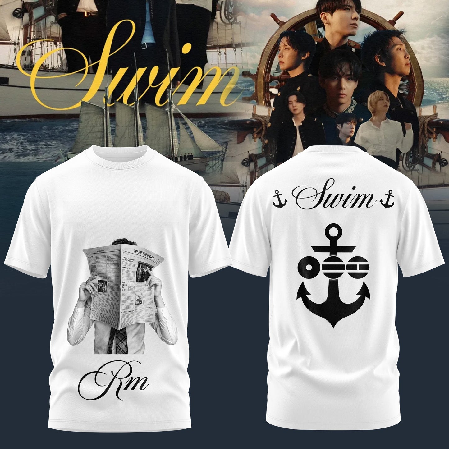 BTS “ Swim Arirang Album Mixed Mesh Shirt - RM