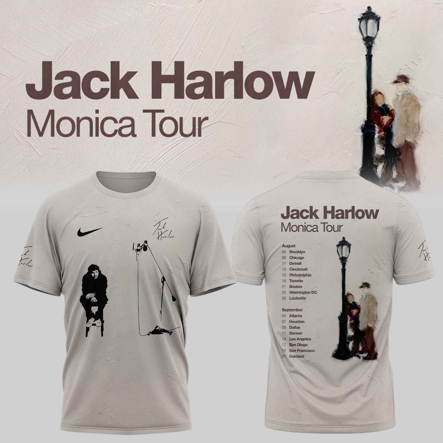 Jack Harlow Monica Tour Merch “ Limited TShirt