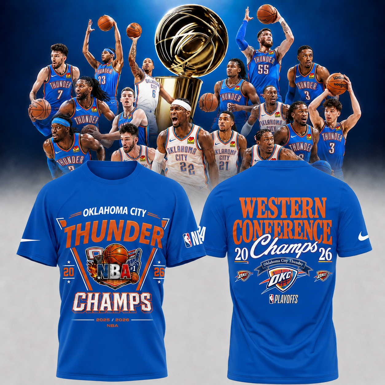 Exclusive Oklahoma City Thunder Finals - OKC Western Conference Champions T-Shirt