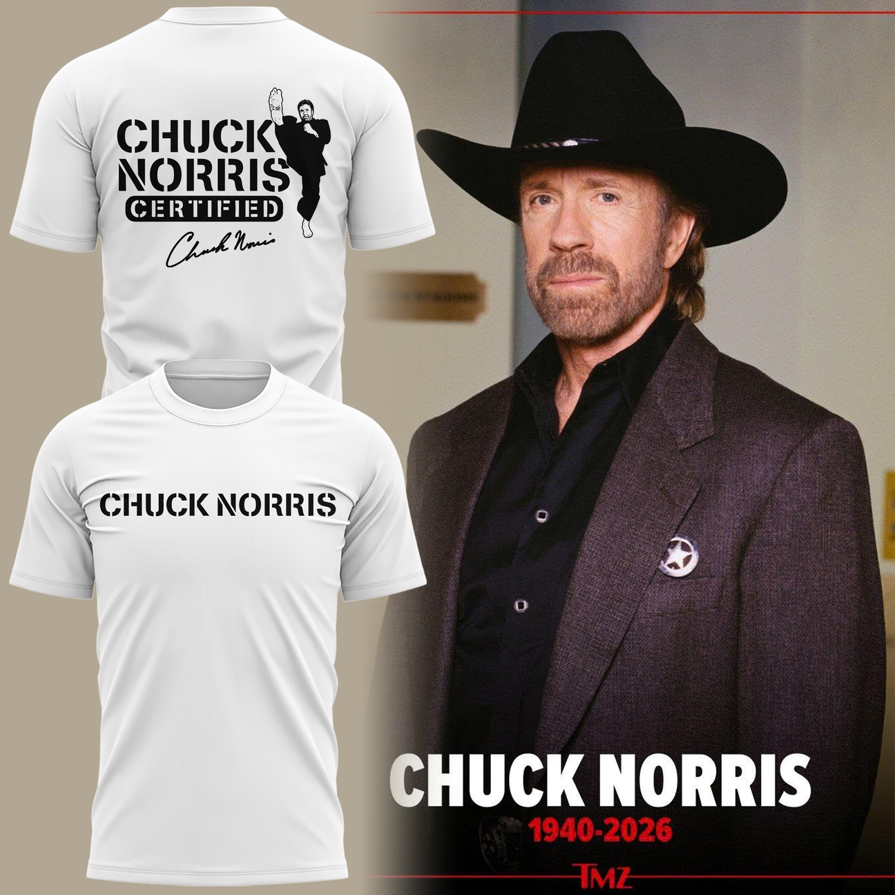 REST IN PEACE ðŸ–¤ðŸ•Šï¸ Chuck Norris TShirt