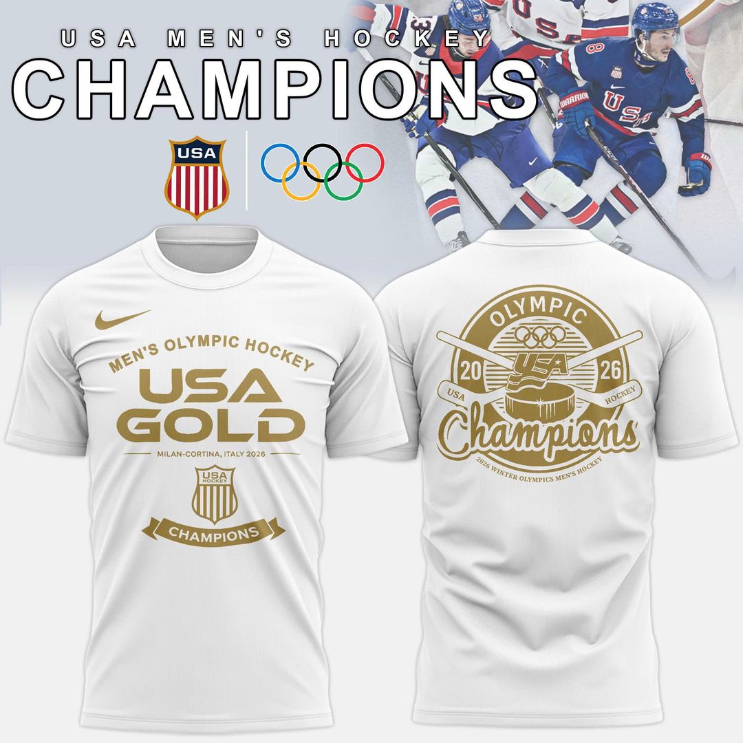 USA Men™s Ice Hockey Team Olympic 2026 Champions T-shirt
