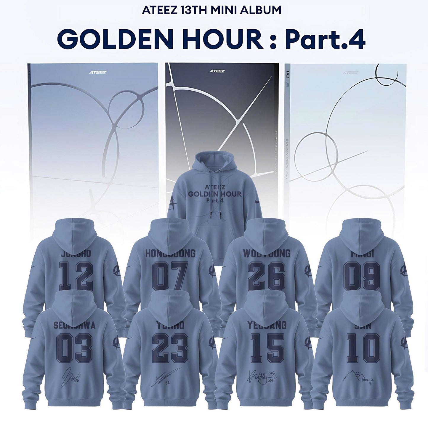 ATEEZ 13th Mini Album GOLDEN HOUR: Part.4 Collection