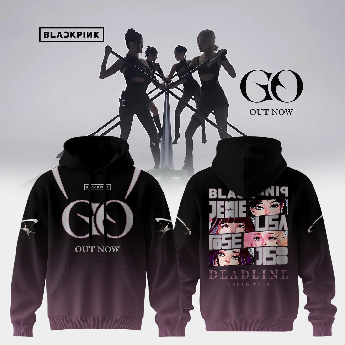 BLACKPINK ˜GO™ OUT NOW “ Hoodie
