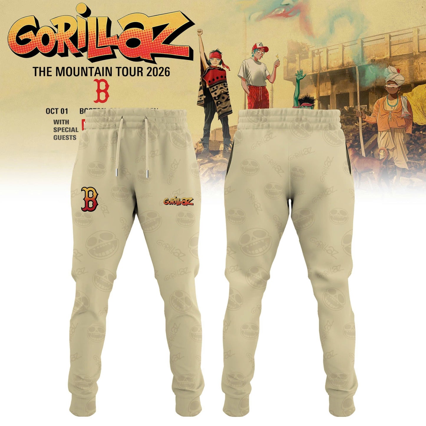 Boston Red Sox x Gorillaz ‘The Mountain Tour 2026’ Limited Edition Jersey
