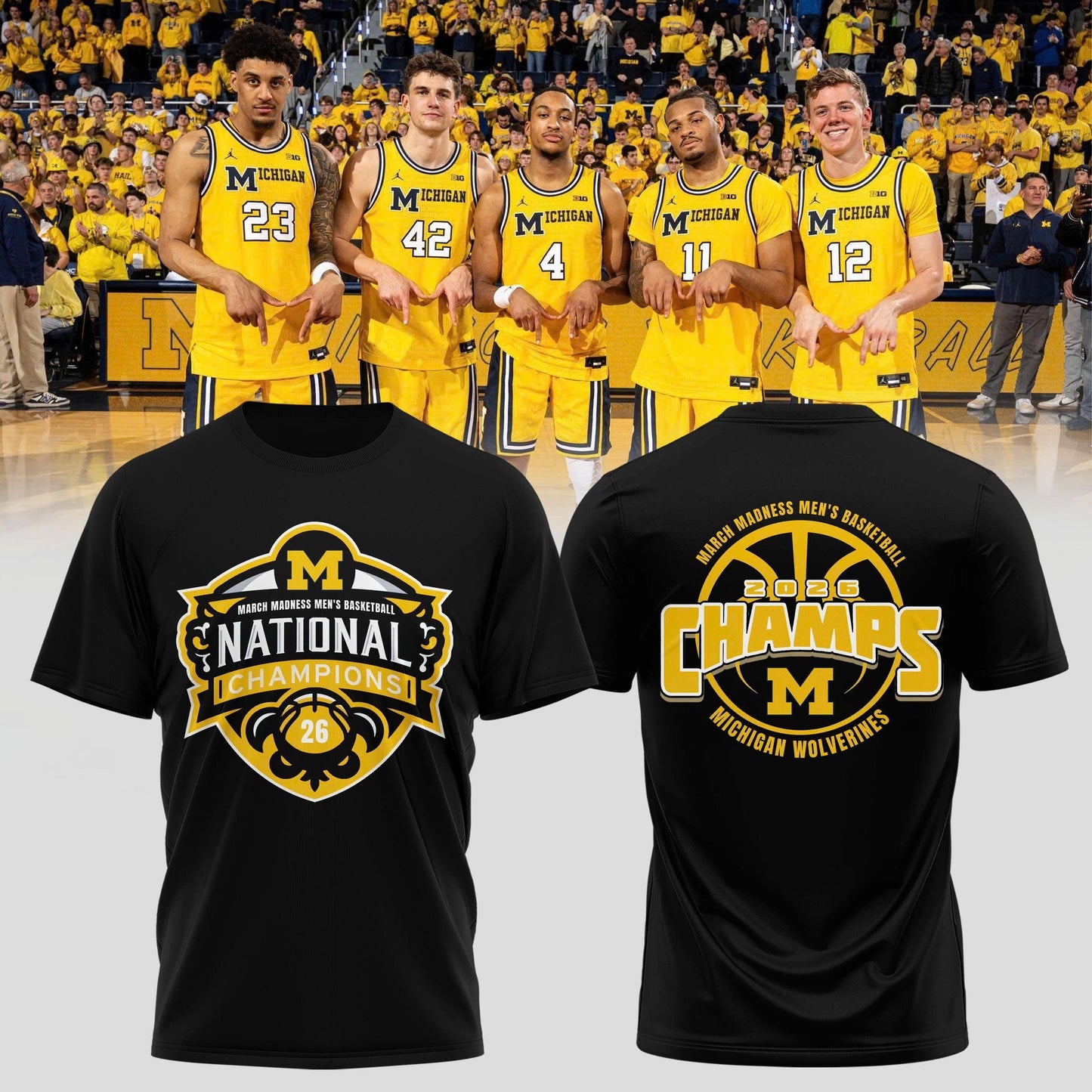 ðŸ†ï¸Michigan Wolverines “ 2026 National Champions T Shirt