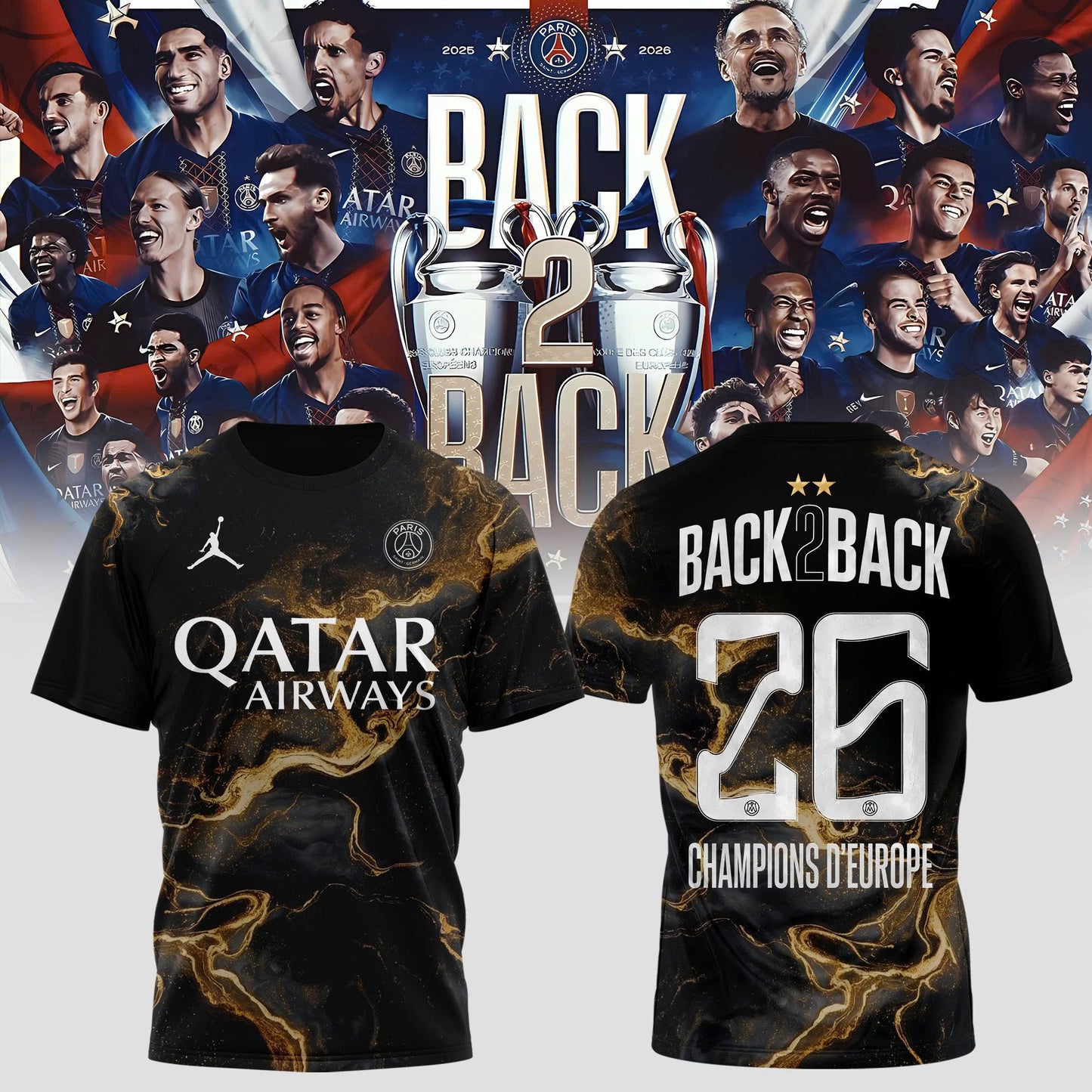 Back-to-Back PSG Champions 2026 Signature New Collection