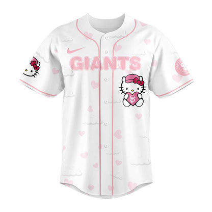 Limited Edition San Francisco Giants x Hello Kitty Night Plus Jersey