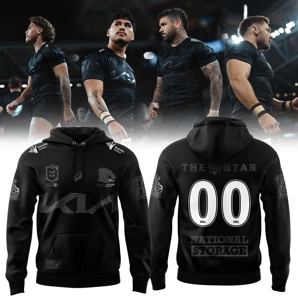 Brisbane Broncos Our 2025 Black New HOODIE
