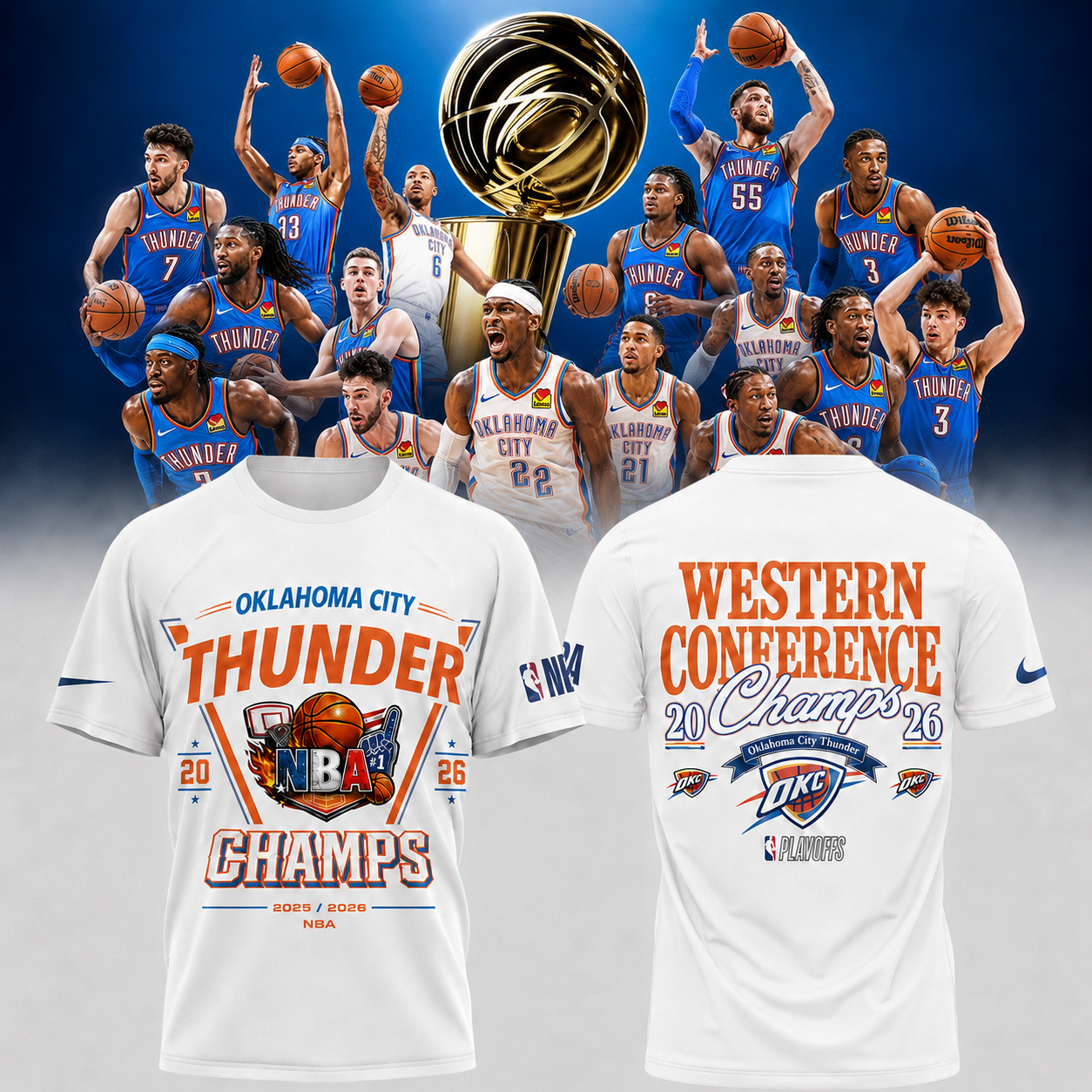 Exclusive Oklahoma City Thunder Finals - OKC Western Conference Champions T-Shirt