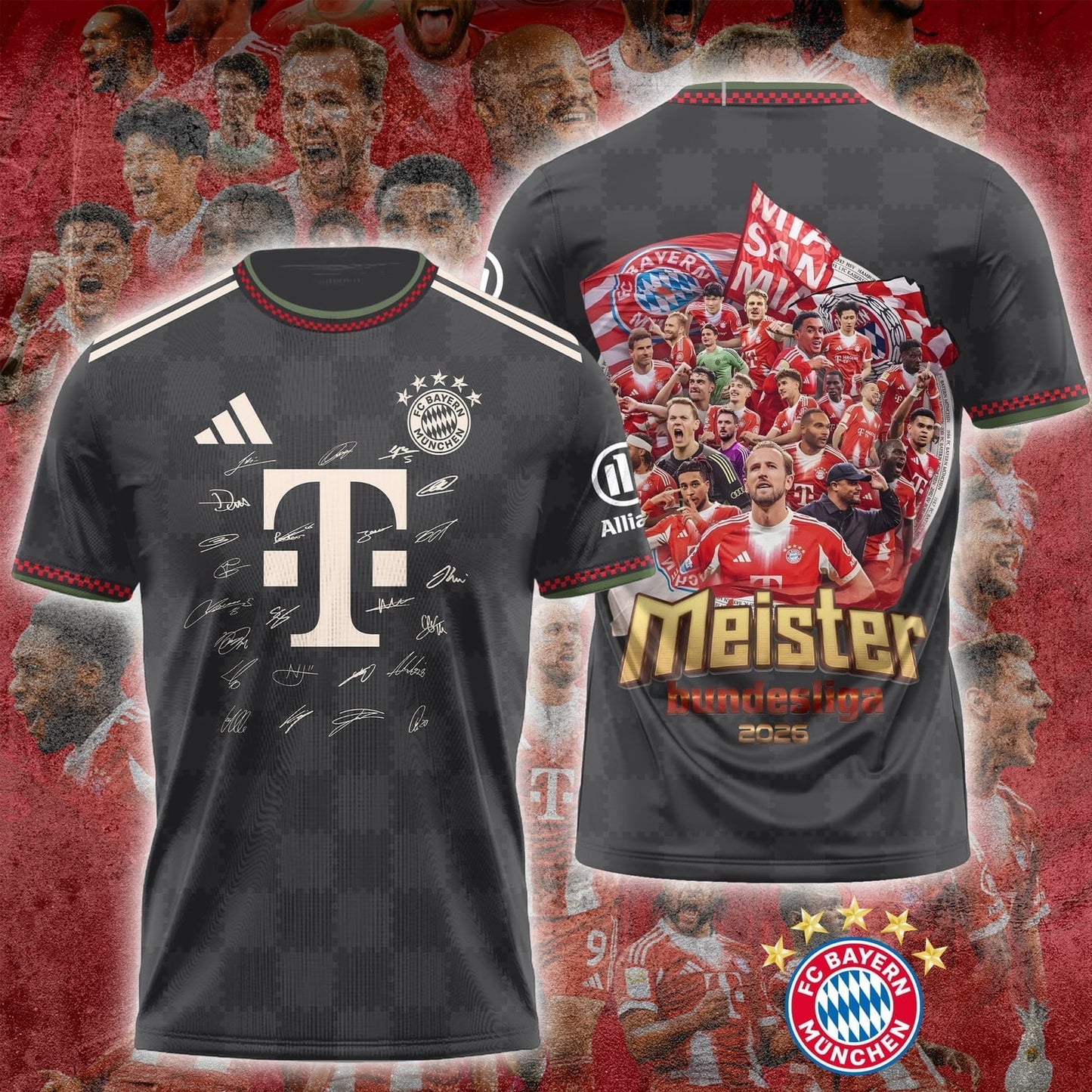 FC Bayern München DEUTSCHER MEISTER 2026 Shirt
