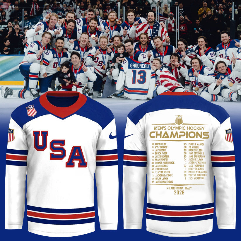 USA Men™s Hockey 2026 Winter Olympics Gold Medal Limited Edition Jersey