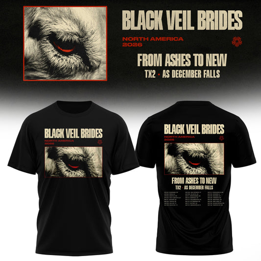 Black Veil Brides “ From Ashes To New Tour (North America 2026) Limited Tshirt