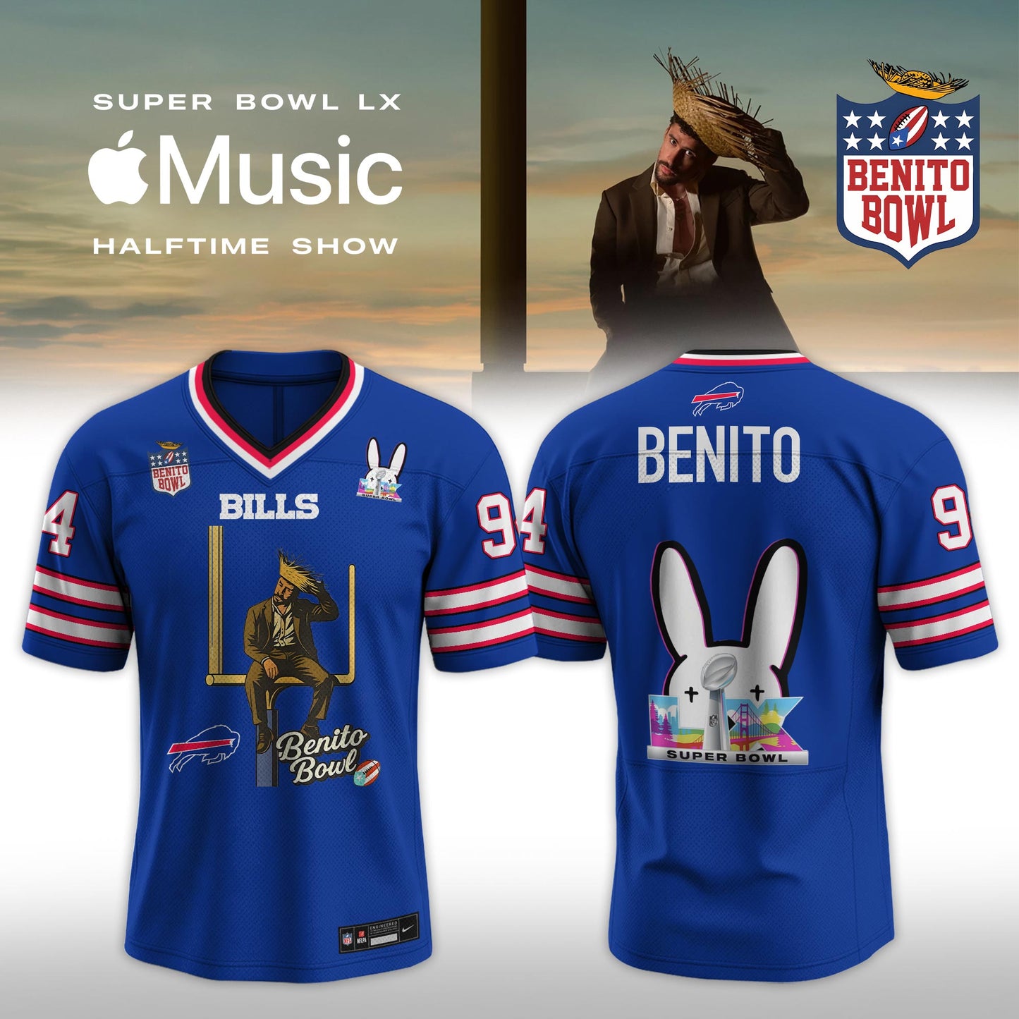 All Team NFL x Bad Bunny 2026 Super Bowl LX Halftime Show Special Edition Jersey