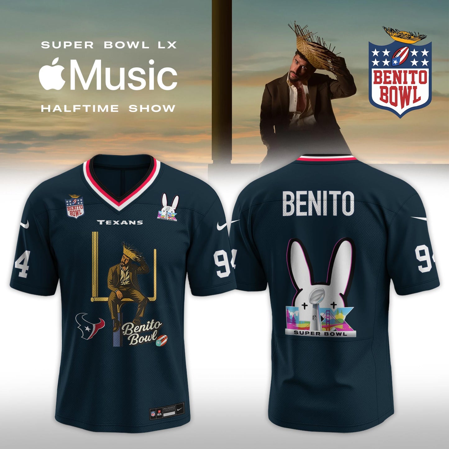 All Team NFL x Bad Bunny 2026 Super Bowl LX Halftime Show Special Edition Jersey