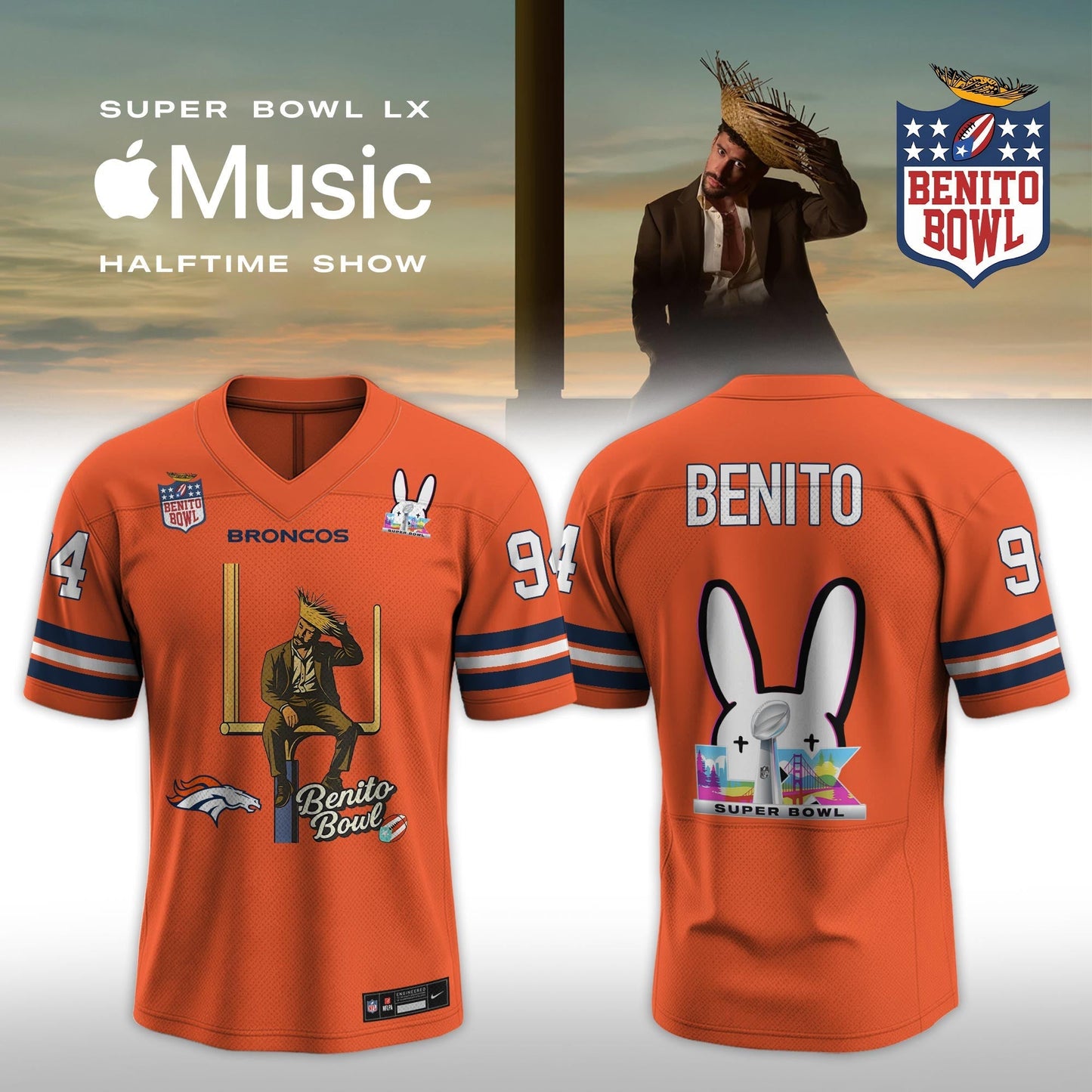 All Team NFL x Bad Bunny 2026 Super Bowl LX Halftime Show Special Edition Jersey
