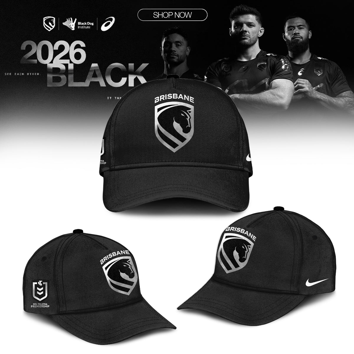 𝐎𝐮𝐫 𝟐𝟎𝟐𝟔 𝐁𝐥𝐚𝐜𝐤 Polo Back In Black: Broncos Unveil Bold New Mental Health Round Polo V2
