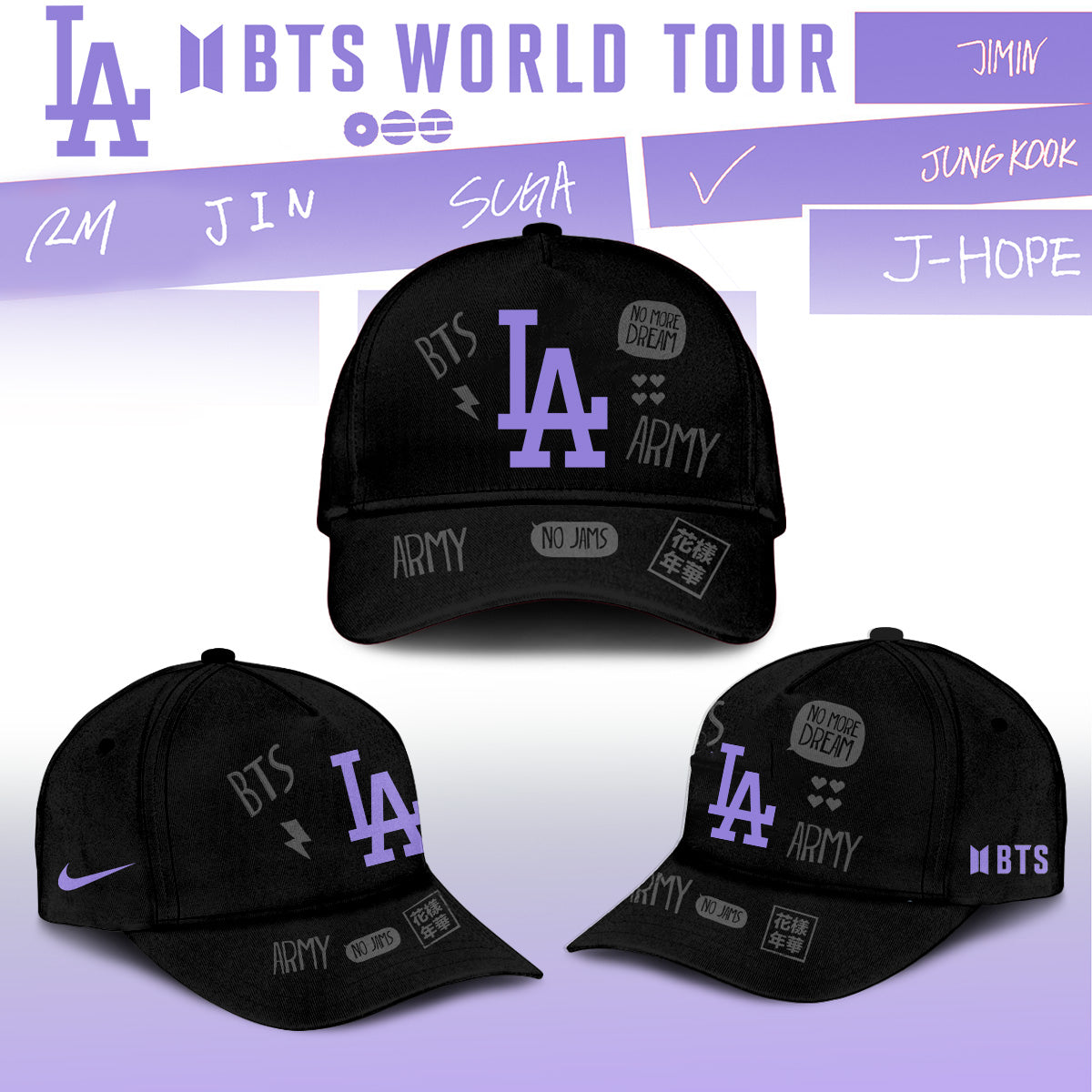 MLB All Team X BTS COMEBACK & WORLD TOUR 2026 Limited Edition “ Jersey