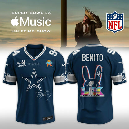 NFL x Bad Bunny 2026 Super Bowl LX Halftime Show Custom Name And Number Jersey