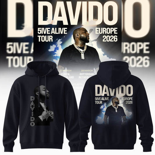 Davido “ 5IVE ALIVE TOUR “ EUROPE 2026 Collection