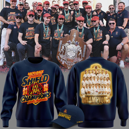 South Australia Cricket Teams back to back Sheffield Shield Champions Sweatshirt
