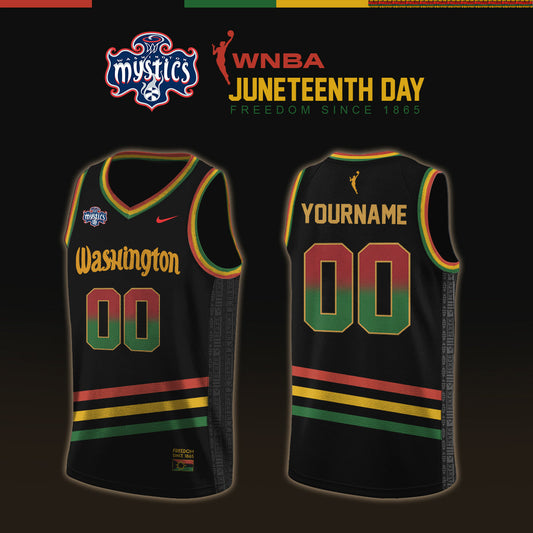 Washington Mystics WNBA x Juneteenth Day Jersey Limited Edition