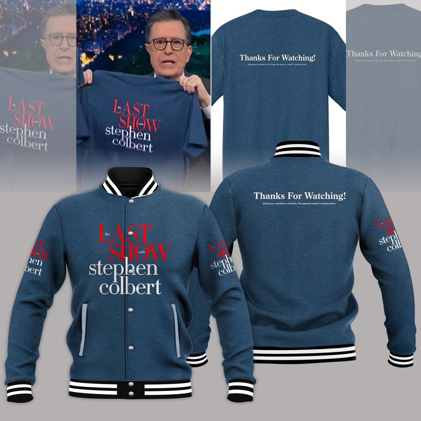 The Late Show with Stephen Colbert Limited Edition Baseball Jacket
