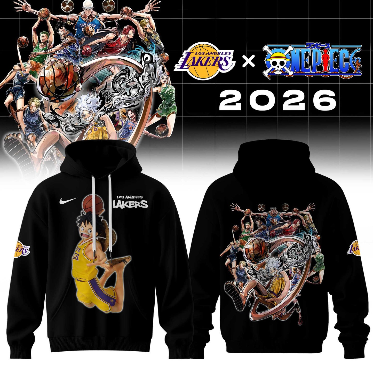 Los Angeles Lakers x one piece 2026 uniform